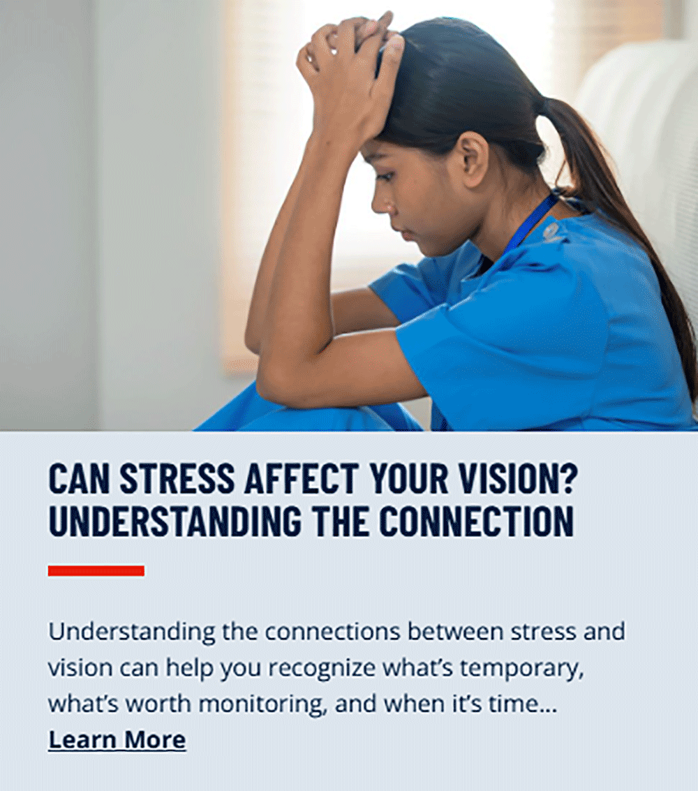 Can stress affect your vision?